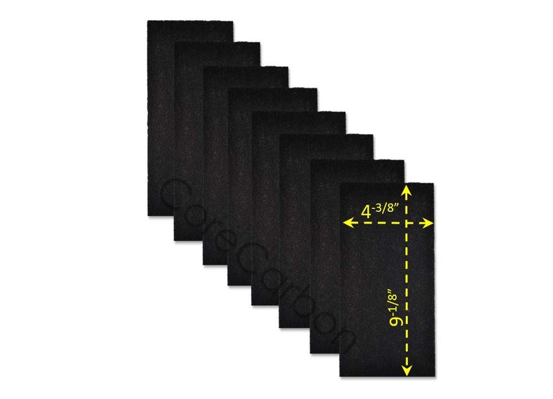 CoreCarbon 8-Pack Exact Fitment Pre-Filter Designed to Fit Honeywell True HEPA Models HPA-050, HPA060, HPA060BWM, HPA061-TGT and HEPAClean Model HHT-055 - Image 1